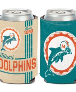 Miami Dolphins Vintage Aqua 12oz Can Koozie Holder