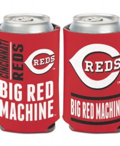 Cincinnati Reds 12 oz Red Slogan Can Koozie Holder