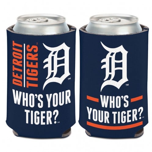 Detroit Tigers 12 oz Slogan Navy Can Koozie Holder