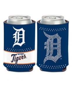 Detroit Tigers 12 oz Bling Navy Can Koozie Holder