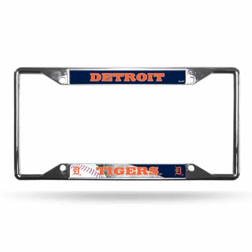 Detroit Tigers Chrome EZ View License Plate Frame