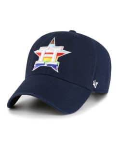 Houston Astros Pride 47 Brand Navy Clean Up Adjustable Hat