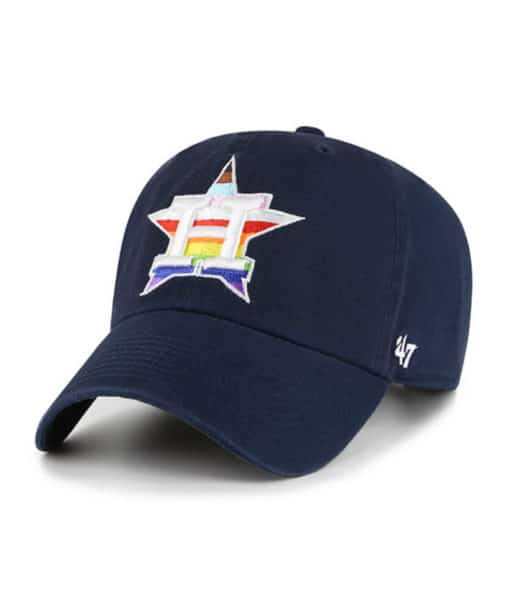 Houston Astros Pride 47 Brand Navy Clean Up Adjustable Hat