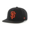 San Francisco Giants 47 Brand Black Sure Shot Snapback Adjustable Hat