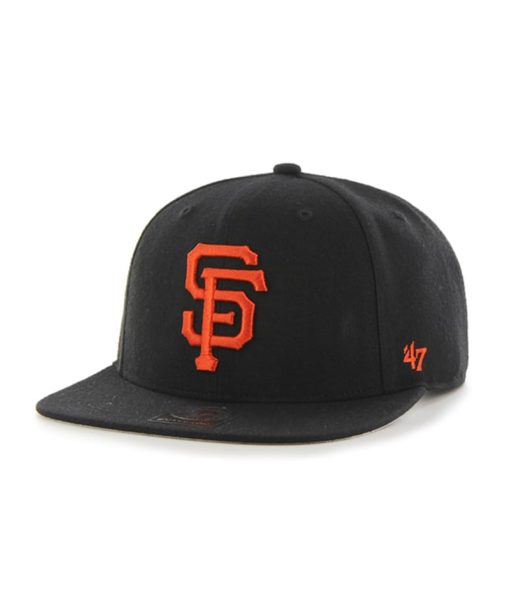 San Francisco Giants 47 Brand Black Sure Shot Snapback Adjustable Hat