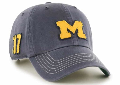 Michigan Wolverines 47 Brand Vintage Navy Scituate Clean Up Adjustable Hat - Image 3