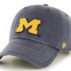 Michigan Wolverines 47 Brand Vintage Navy Scituate Clean Up Adjustable Hat