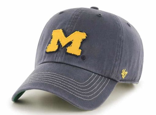 Michigan Wolverines 47 Brand Vintage Navy Scituate Clean Up Adjustable Hat