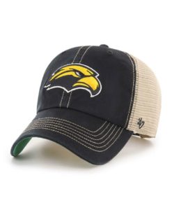 Southern Miss Golden Eagles 47 Brand Trawler Black Clean Up Mesh Snapback Hat