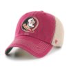 Florida State Seminoles YOUTH 47 Brand Trawler Cardinal Clean Up Mesh Snapback Hat