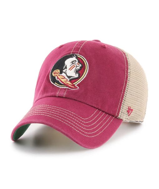 Florida State Seminoles YOUTH 47 Brand Trawler Cardinal Clean Up Mesh Snapback Hat