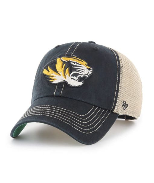 Missouri Tigers 47 Brand Trawler Black Clean Up Mesh Snapback Hat