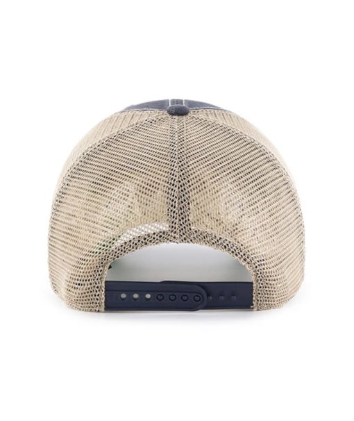 Navy Midshipmen 47 Brand Trawler Vintage Navy Clean Up Mesh Snapback Hat - Image 2
