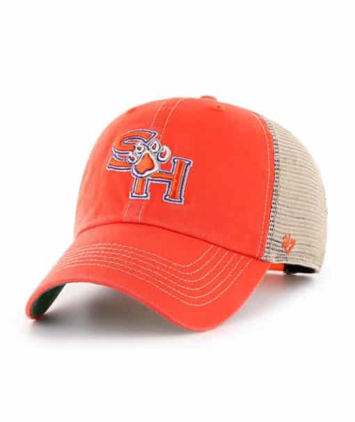 Sam Houston State Bearkats 47 Brand Trawler Orange Clean Up Mesh Snapback Hat