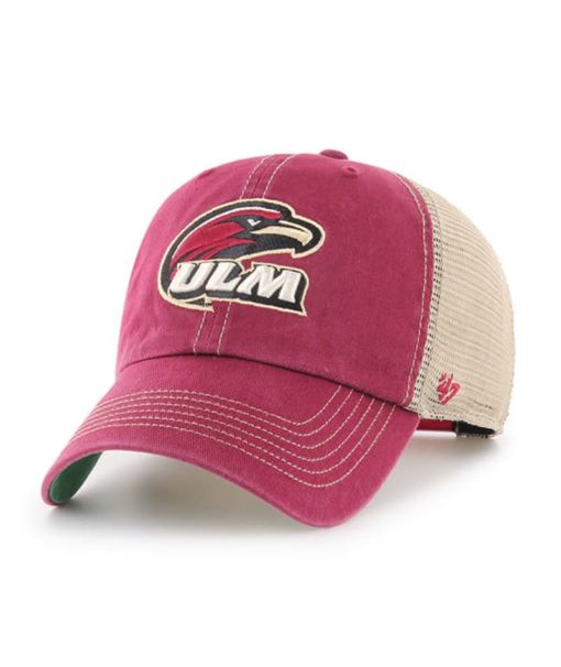 Louisiana-Monroe Warhawks 47 Brand Trawler Cardinal Clean Up Mesh Snapback Hat