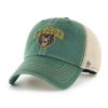 Baylor Bears 47 Brand Trawler Dark Green Clean Up Mesh Snapback Hat