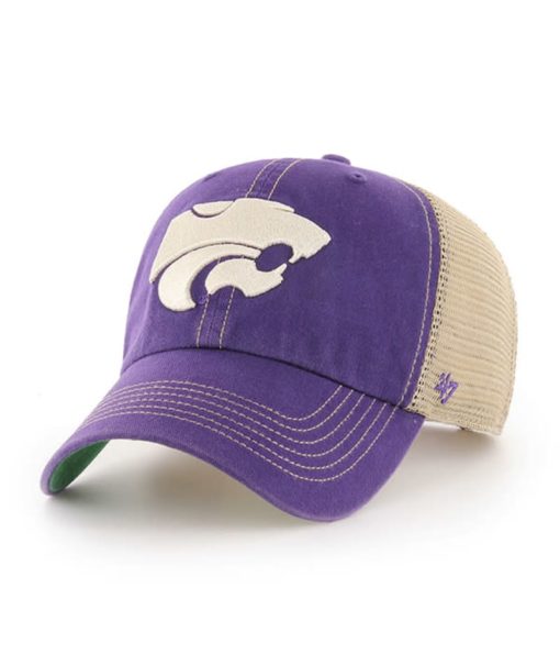 Kansas State Wildcats 47 Brand Trawler Purple Clean Up Mesh Snapback Hat