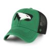 North Dakota Fighting Sioux Hawks 47 Brand Trawler Green Clean Up Mesh Snapback Hat