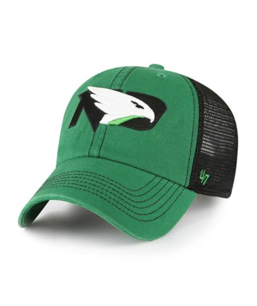 North Dakota Fighting Sioux Hawks 47 Brand Trawler Green Clean Up Mesh Snapback Hat