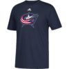 Columbus Blue Jackets Men's Adidas Go To Navy T-Shirt Tee