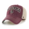 Mississippi State Bulldogs 47 Brand Trawler Dark Maroon Clean Up Mesh Snapback Hat