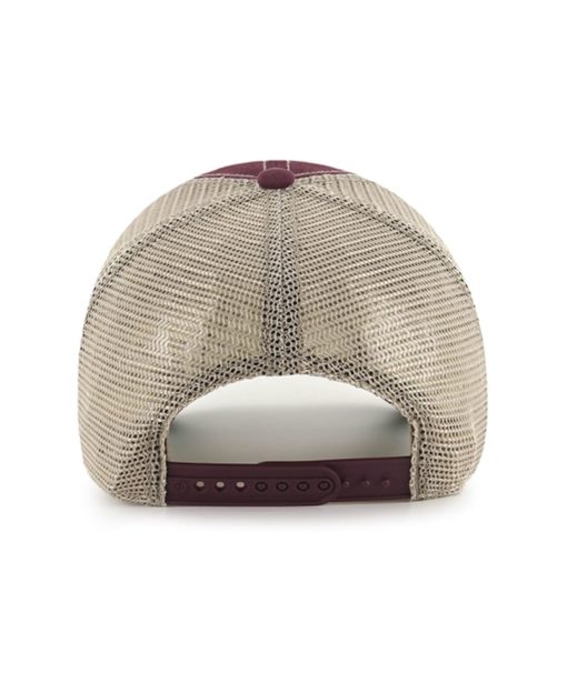 Mississippi State Bulldogs 47 Brand Trawler Dark Maroon Clean Up Mesh Snapback Hat - Image 2
