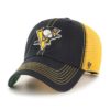 Pittsburgh Penguins 47 Brand Trawler Black Clean Up Mesh Snapback Hat