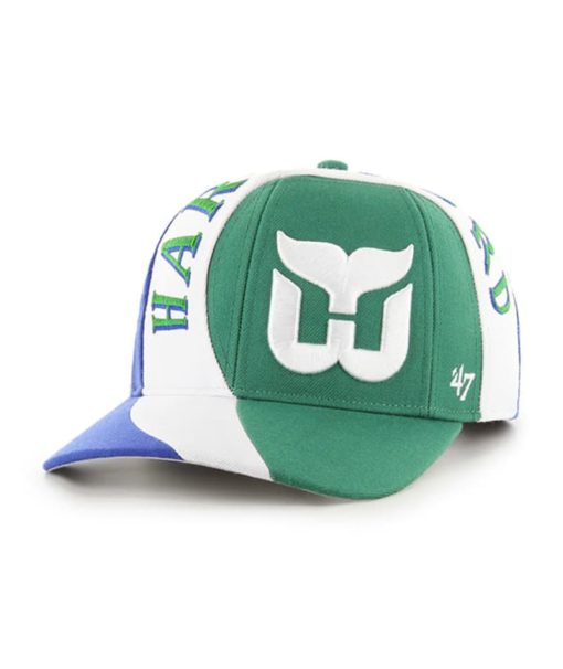 Hartford Whalers 47 Brand Vintage Royal Circuit MVP Snapback Adjustable Hat