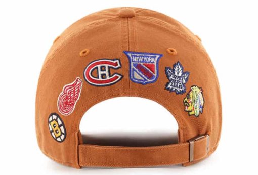 Original Six 47 Brand Vintage Burnt Orange Crossing Sticks Clean Up Adjustable Hat - Image 2