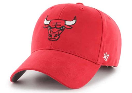 Chicago Bulls KIDS 47 Brand Red MVP Adjustable Hat