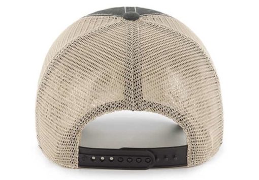 Sacramento Kings 47 Brand Vintage Black Tuscaloosa Clean Up Mesh Snapback Hat - Image 2