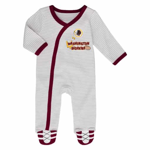 Washington Redskins Baby Boys Button Up Sleeper Coverall 2 Piece Set