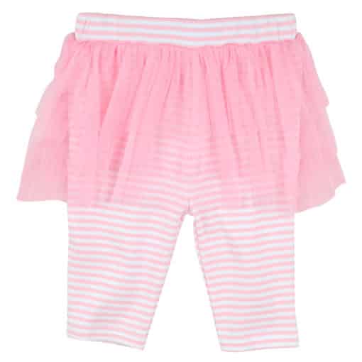 Washington Redskins Baby Girls White Pink Creeper Tutu Leggings 2 Piece Set - Image 3