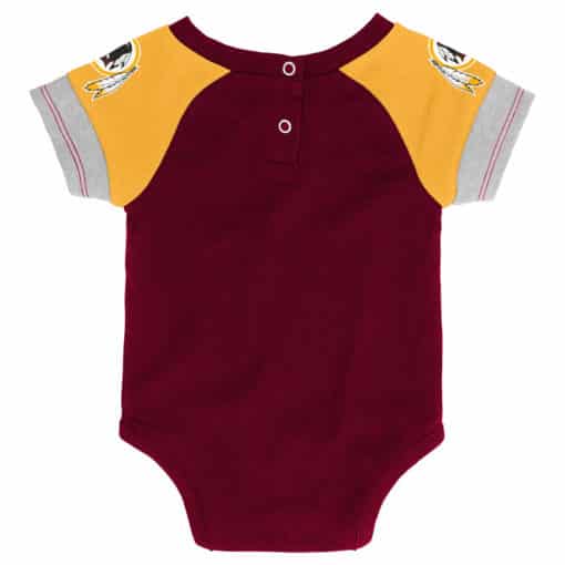 Washington Redskins Baby Boys Burgundy 3 Piece Creeper Set - Image 3