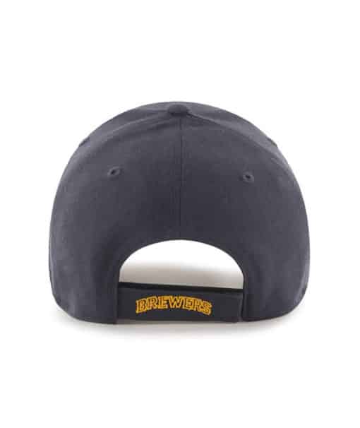 Milwaukee Brewers 47 Brand Navy Yellow MVP Adjustable Hat - Image 2