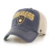 Milwaukee Brewers 47 Brand Vintage Navy Tuscaloosa Clean Up Mesh Snapback Hat