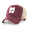Mississippi State Bulldogs 47 Brand Trawler Maroon Clean Up Mesh Snapback Hat