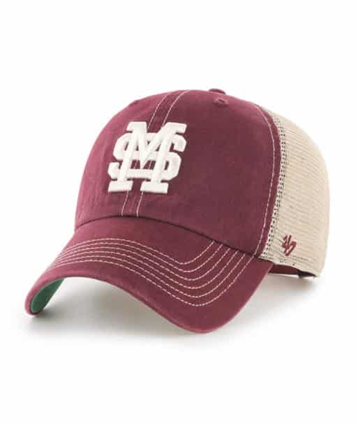 Mississippi State Bulldogs 47 Brand Trawler Maroon Clean Up Mesh Snapback Hat