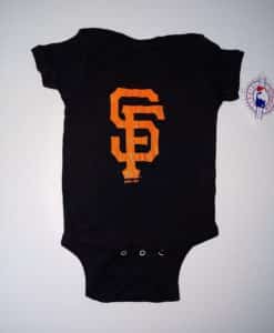 San Francisco Giants Baby Black Onesie Creeper