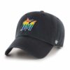Miami Marlins 47 Brand Pride Black Clean Up Adjustable Hat
