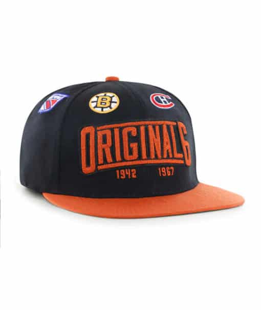 Original Six 47 Brand Black Lineage Stretch Fit Hat - Image 3