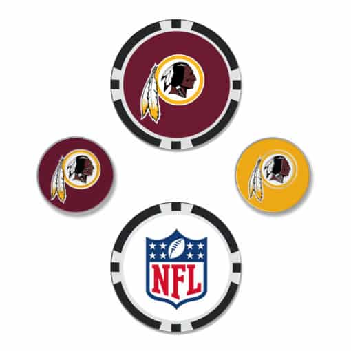 Washington Redskins Golf Ball Marker Set of 4