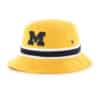 Michigan Wolverines 47 Brand Yellow Gold Striped Bucket Hat