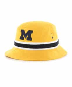 Michigan Wolverines 47 Brand Yellow Gold Striped Bucket Hat