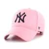 New York Yankees 47 Brand Pink Rose Navy Logo MVP Adjustable Hat