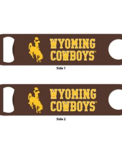 Wyoming Cowboys Brown Metal Bottle Opener 2-Sided