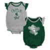 Michigan State Spartans Baby Girl 2 Pack Onesie Creeper Set