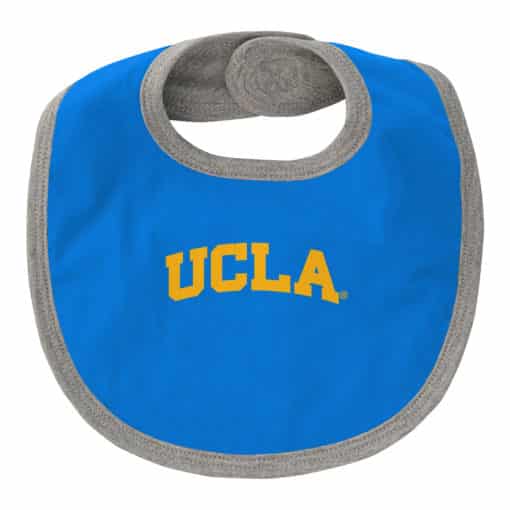 UCLA Bruins Baby Girls Sky Blue MVP Princess 3 Piece Creeper Set - Image 2