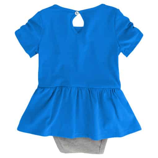 UCLA Bruins Baby Girls Sky Blue MVP Princess 3 Piece Creeper Set - Image 4