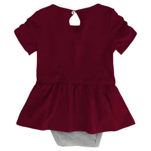 Arizona State Sun Devils Baby Girls Maroon MVP Princess 3 Piece Creeper Set - Image 4